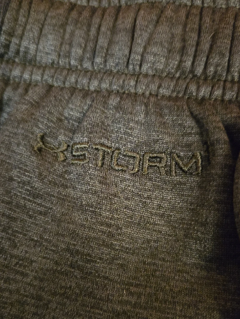 Under Armour Charcoal Gray Joggers with Black Side Panels - Picture 5 of 7
